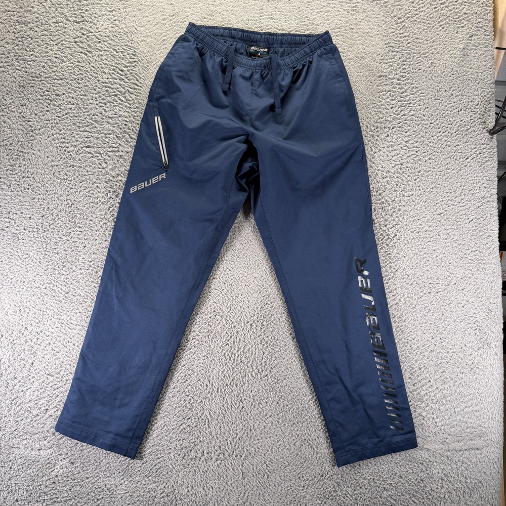Bauer Team Pant Men S Blue Polyester Track Straight Sport Activewear Performance